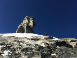 Klettern am Weisshorn Nordgrat