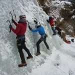 Eiskurs Stehen im Eis