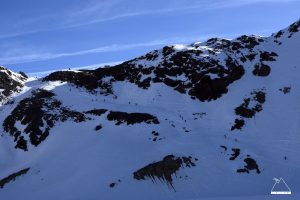 Skifahrer Mittelbergjoch