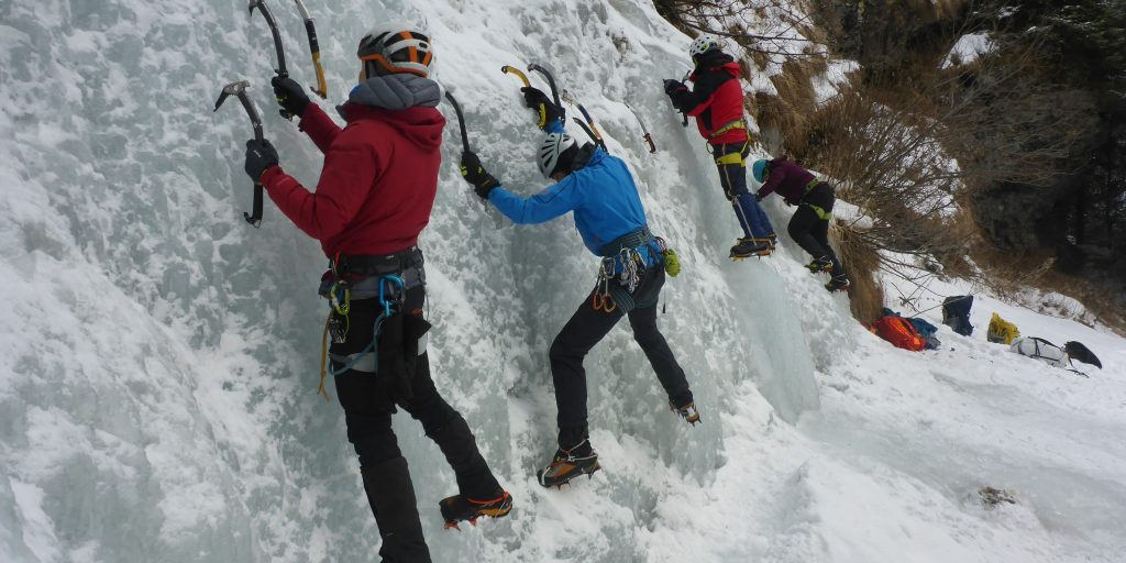 Eiskurs Stehen im Eis